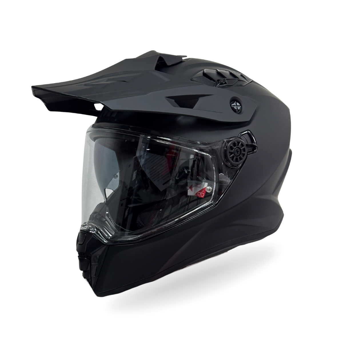 CASCO MULTIPROPOSITO MT TRACK SV PURE A1 NEGRO MATE