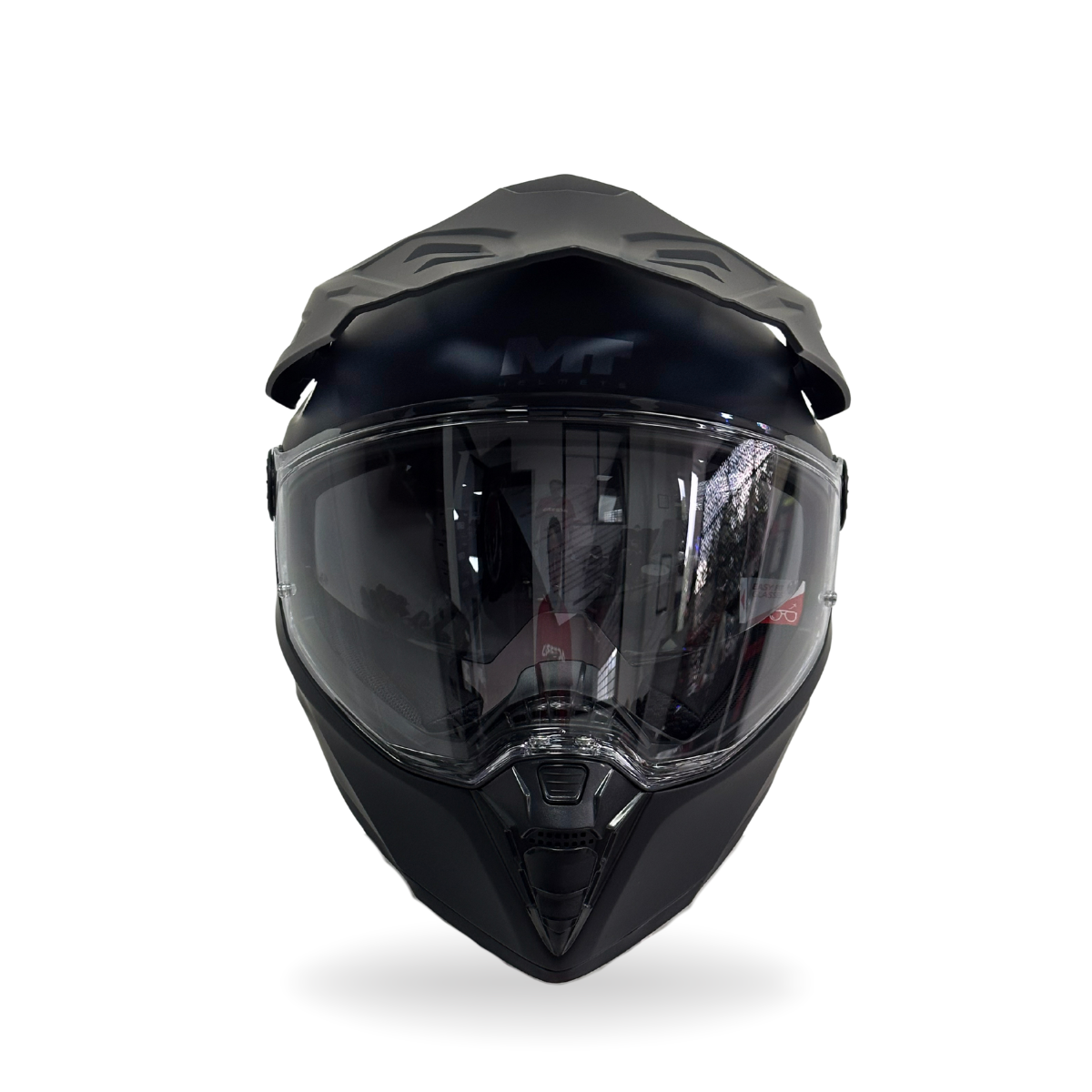 CASCO MULTIPROPOSITO MT TRACK SV PURE A1 NEGRO MATE