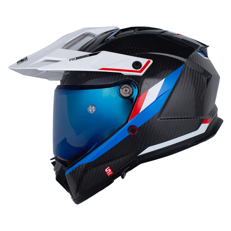 CASCO MULTIPROPOSITO SHAFT MX480 C ATLAS NEGRO ROJO AZUL + PINLOCK