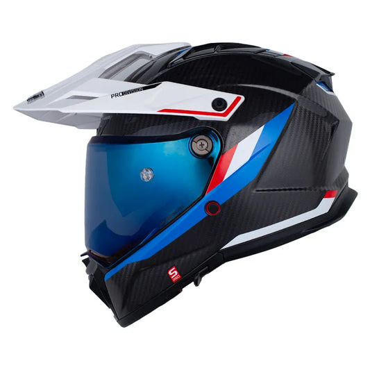 CASCO MULTIPROPOSITO SHAFT MX480 C ATLAS NEGRO ROJO AZUL + PINLOCK