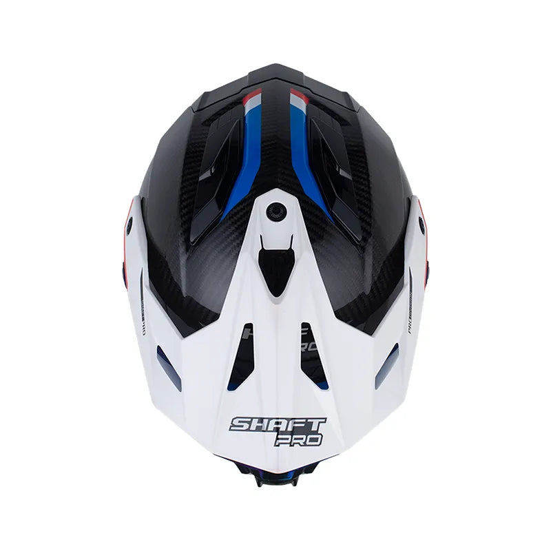 CASCO MULTIPROPOSITO SHAFT MX480 C ATLAS NEGRO ROJO AZUL + PINLOCK