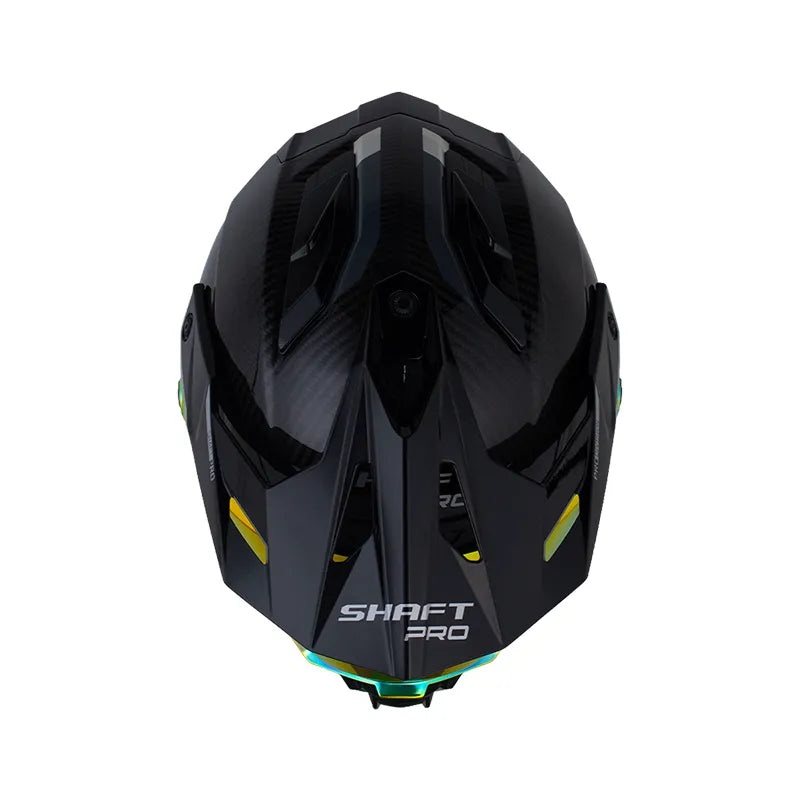 CASCO MULTIPROPOSITO SHAFT MX480 C ATLAS NEGRO + PINLOCK
