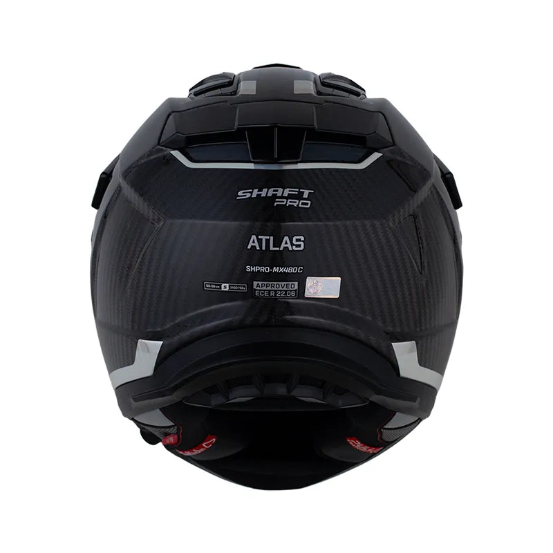 CASCO MULTIPROPOSITO SHAFT MX480 C ATLAS NEGRO + PINLOCK