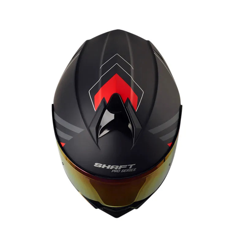 CASCO ABATIBLE SHAFT PRO 4000DV MERLO NEGRO ROJO MATE