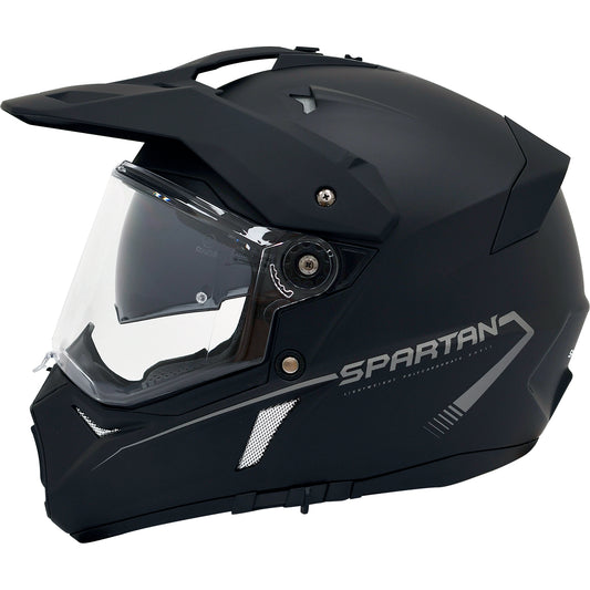 CASCO MULTIPROPOSITO SPARTAN WOLF NEGRO MATE