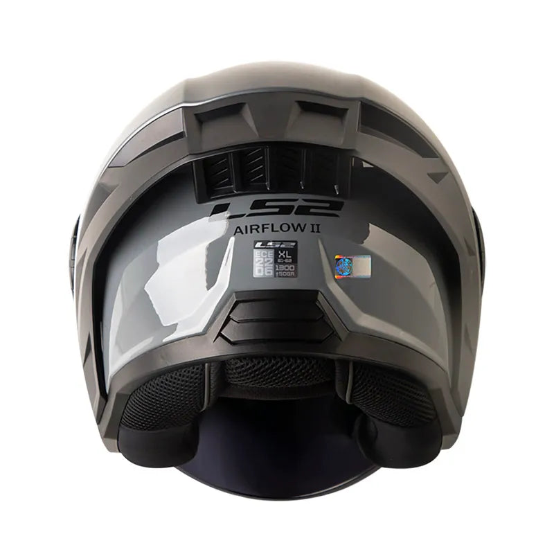 CASCO ABIERTO LS2 OF 616 AIRFLOW II GRIS NARDO BRILLO