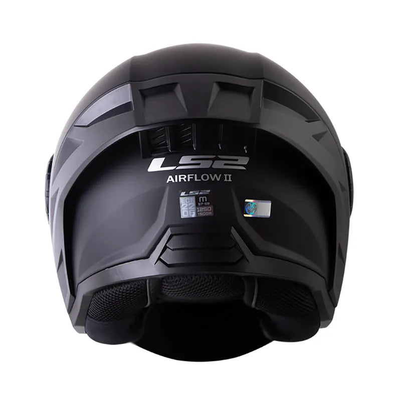 CASCO ABIERTO LS2 OF 616 AIRFLOW II NEGRO MATE