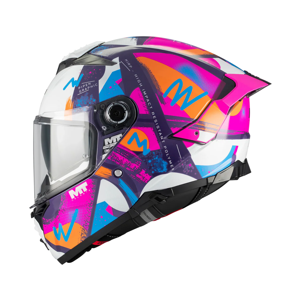 CASCO INTEGRAL  MT FF118SV THUNDER 4 SV PIPEN C8 BRILLO
