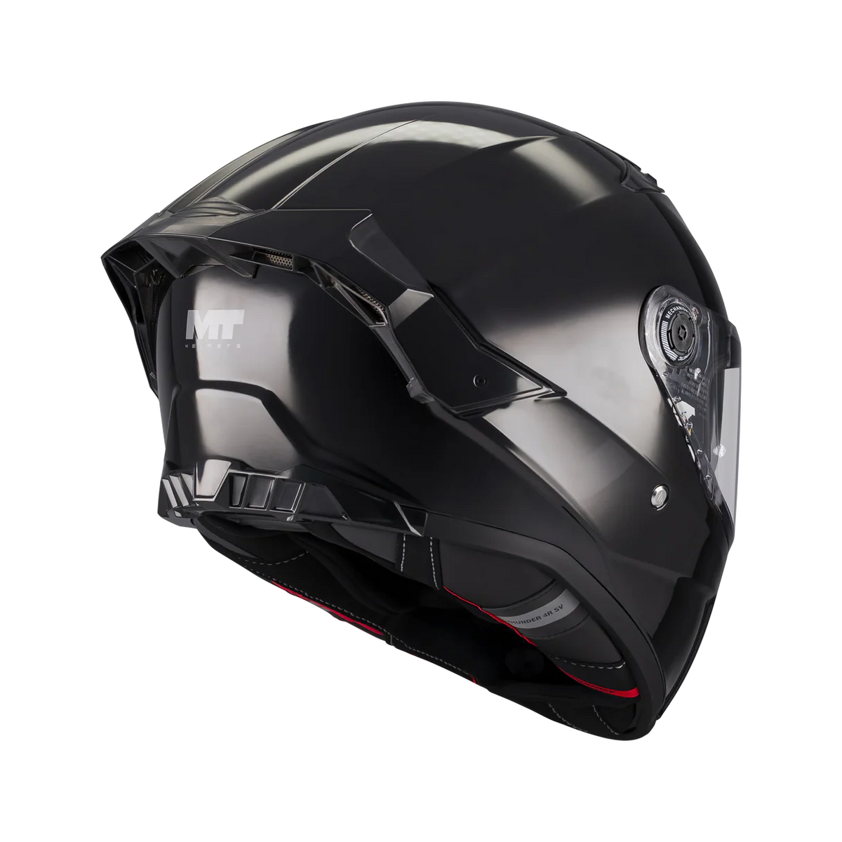 CASCO INTEGRAL  MT FF118SV THUNDER 4 SV PURE A1 NEGRO BRILLO