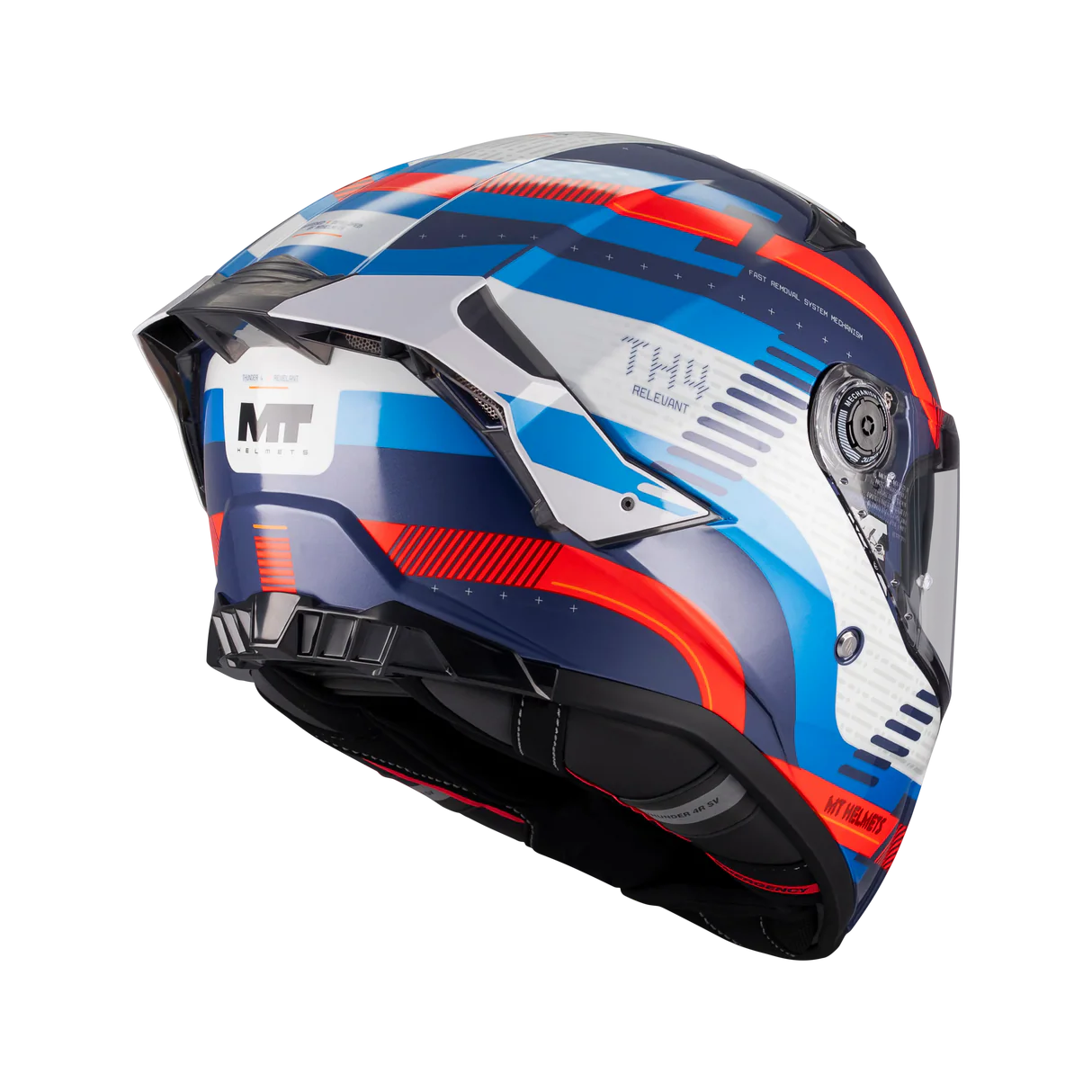 CASCO INTEGRAL  MT FF118SV THUNDER 4 SV REVELANT C5 BRILLO
