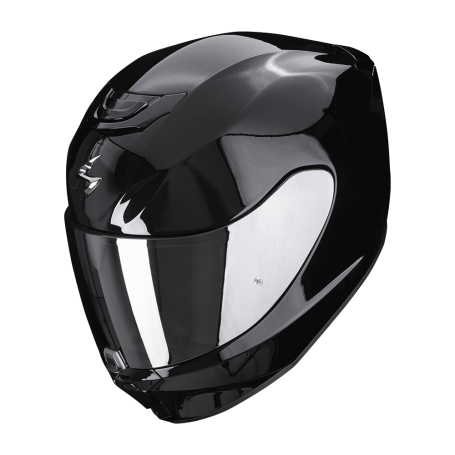CASCO SCORPION EXO 391 NEGRO BRILLANTE VISOR TRANSPARENTE