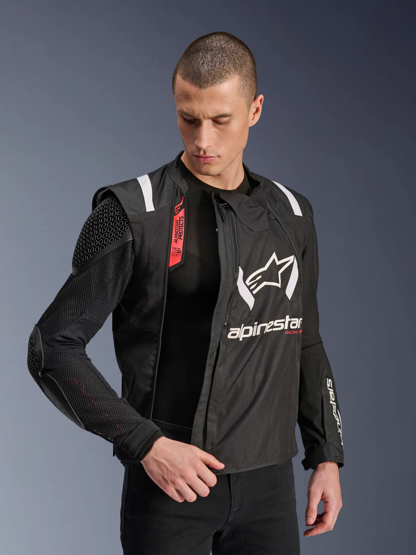 CHAQUETA ALPINESTARS T-STUNT AIR NEGRO BLANCO