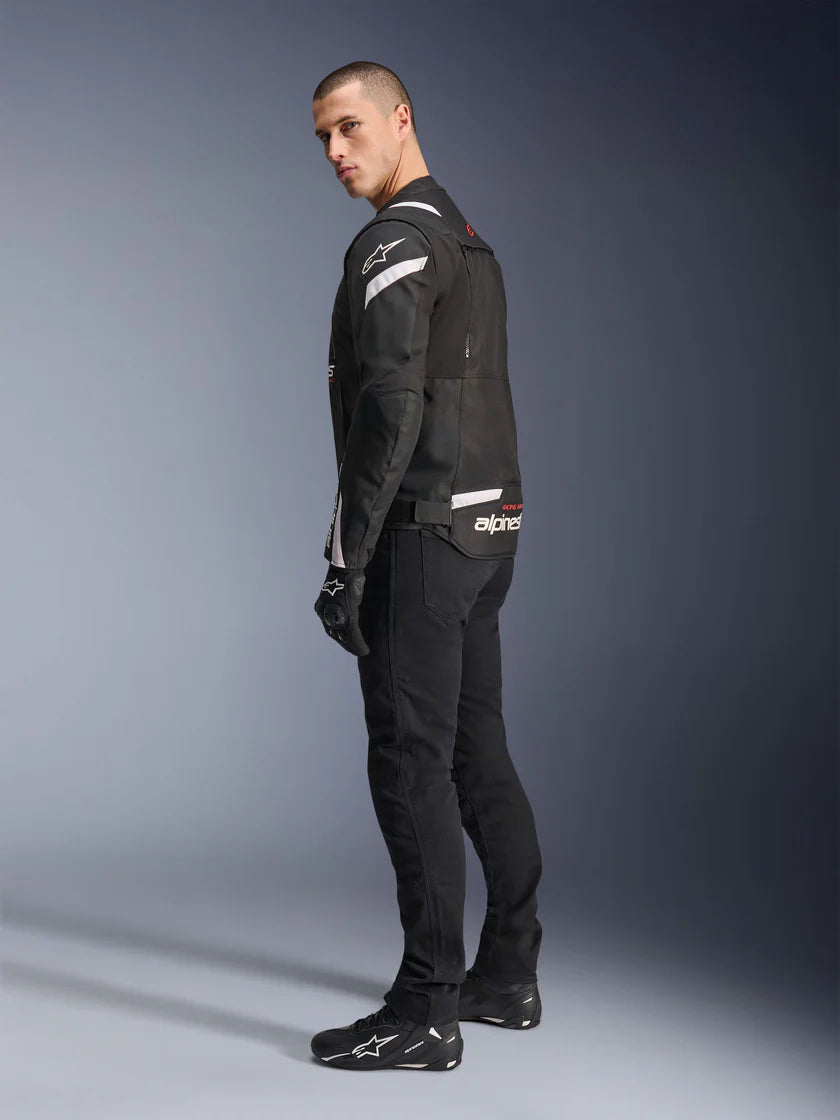 CHAQUETA ALPINESTARS T-STUNT AIR NEGRO BLANCO