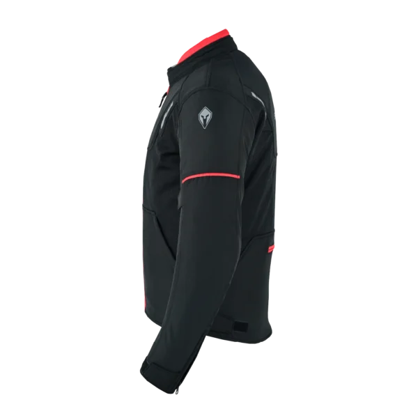 CHAQUETA CON PROTECCIÓN SPARTAN LUCERNE MESH NEGRO ROJO