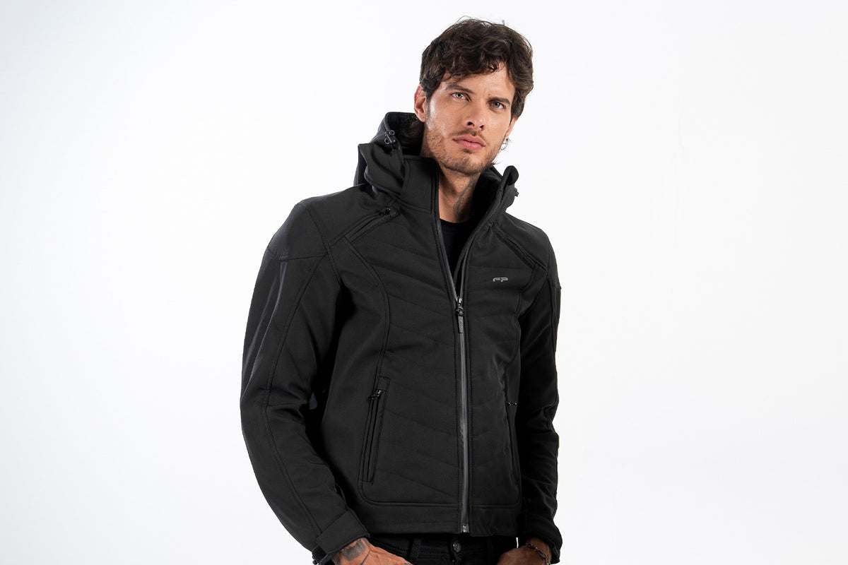 CHAQUETA FP SOFTSHELL NAXOS NEGRO