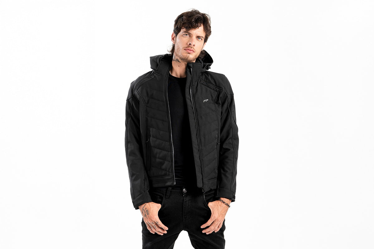 CHAQUETA FP SOFTSHELL NAXOS NEGRO