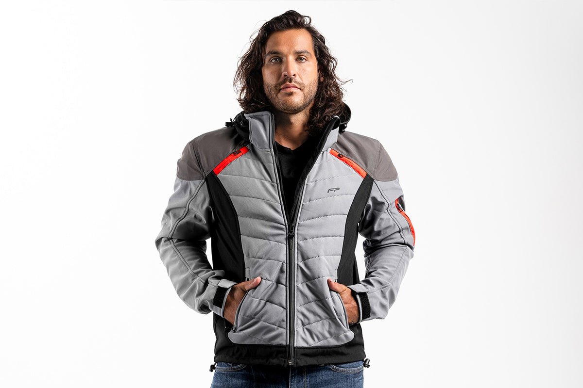 CHAQUETA FP SOFTSHELL NAXOS GRIS