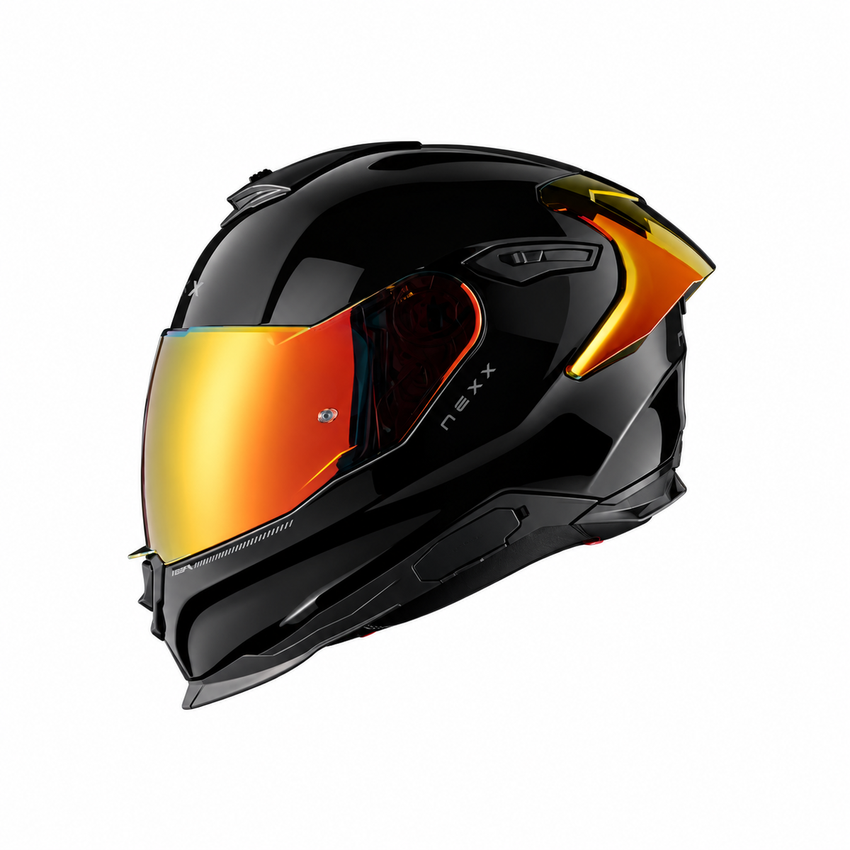 CASCO INTEGRAL NEXX Y.100R SUBSONIC BLACK GLOSS RED