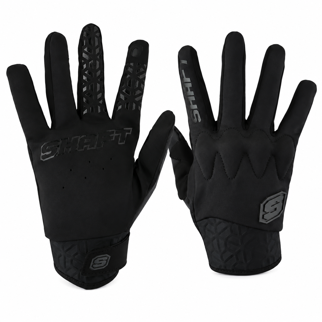 GUANTES DE PROTECCIÓN MOTO SHAFT DROID NEGRO