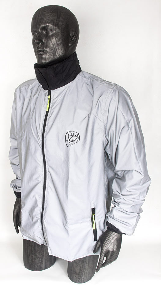 CHAQUETA BIGBIKER REFLECTIVA DOBLE FAZ GRIS