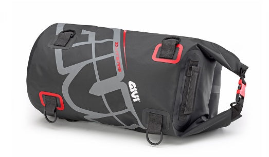 MALETA DRYBAG GIVI EA114GR 30 LITROS NEGRO ROJO GRIS