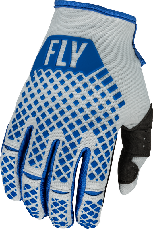 GUANTES FLY KINETIC AZUL GRIS MOTOCROSS