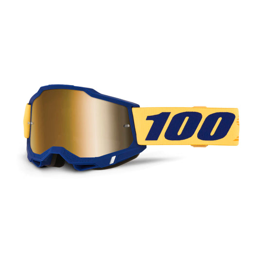 GOGGLES 100% ACCURI 2 DESOTO LENTE DORADO ESPEJO