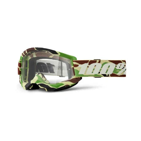 GOGGLES 100% STRATA 2 WAR CAMUFLADO LENTE TRANSPARENTE