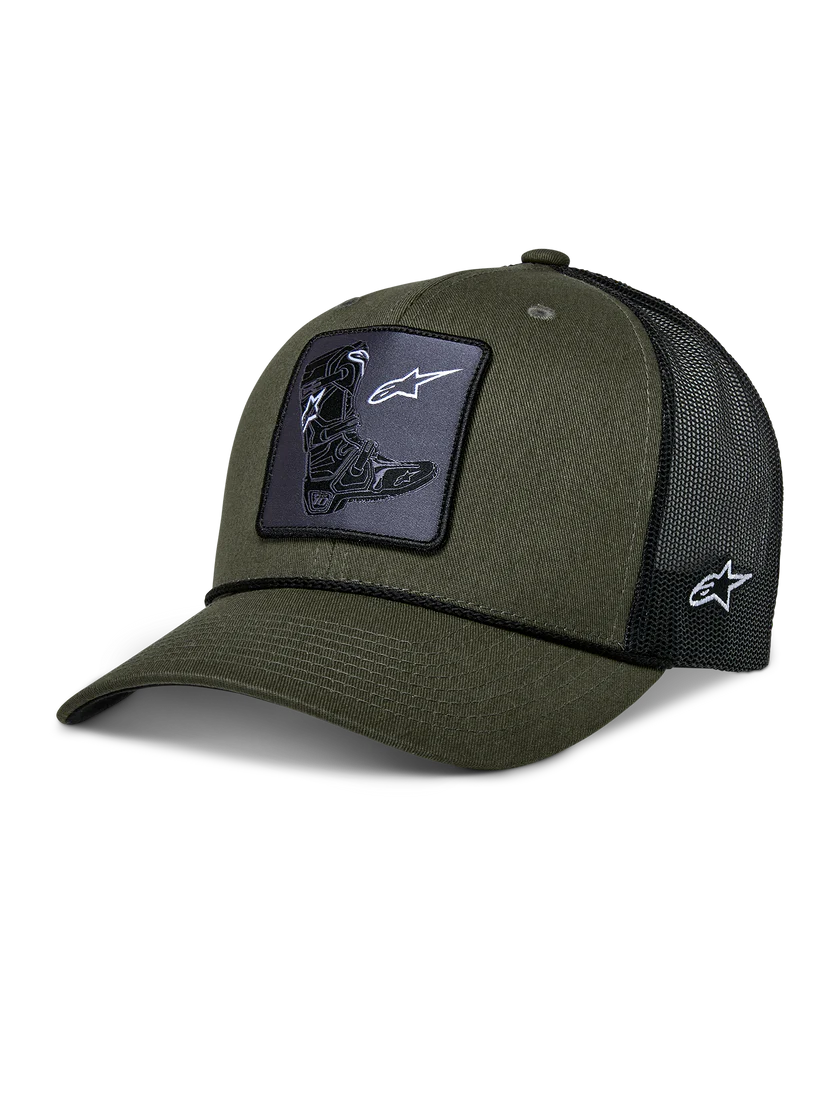 GORRA ALPINESTARS BOOTED TRUCKER VERDE