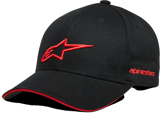 GORRA ALPINESTARS ROSTRUM NEGRO ROJO