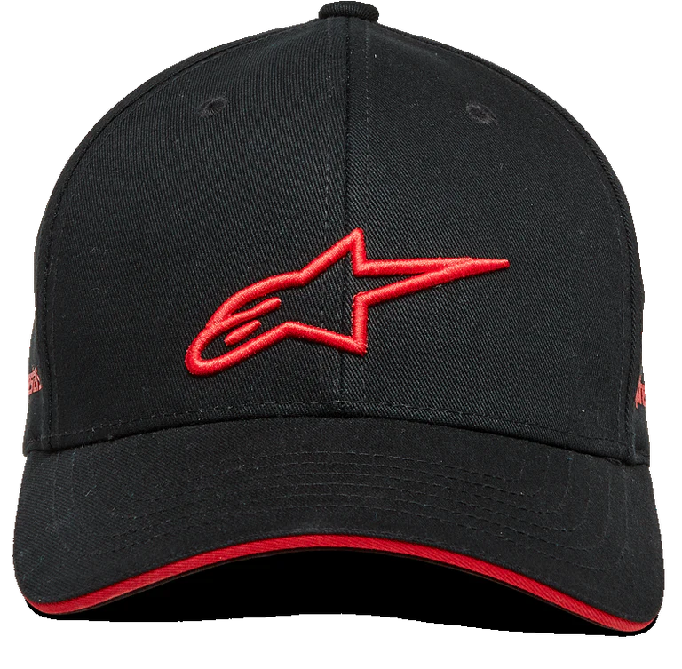 GORRA ALPINESTARS ROSTRUM NEGRO ROJO