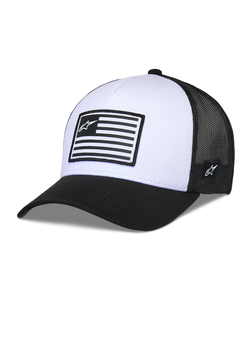 GORRA ALPINESTARS SNAPBACK FLAG BLANCO/NEGRO