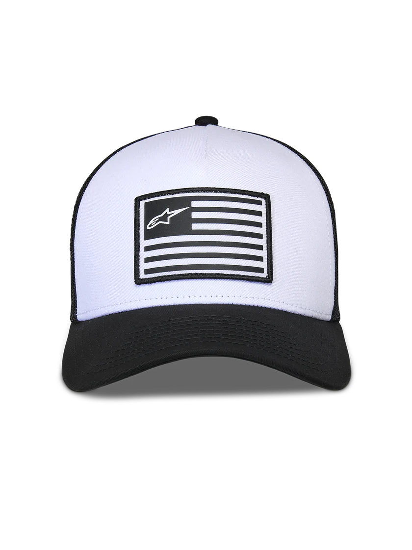 GORRA ALPINESTARS SNAPBACK FLAG BLANCO/NEGRO