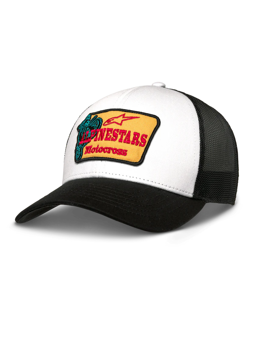 GORRA ALPINESTARS TRUCKER HARDWARE NEGRO BLANCO