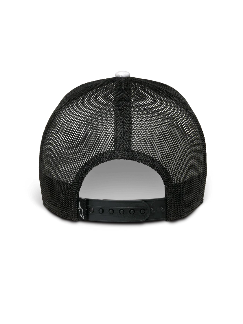 GORRA ALPINESTARS TRUCKER HARDWARE NEGRO BLANCO