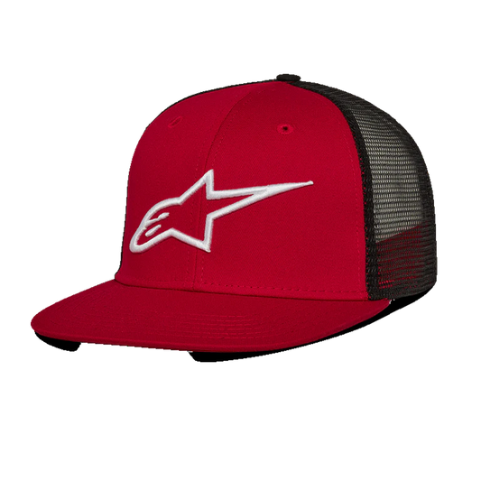 GORRA ALPINESTARS CORP TRUCKER ROJO/NEGRO