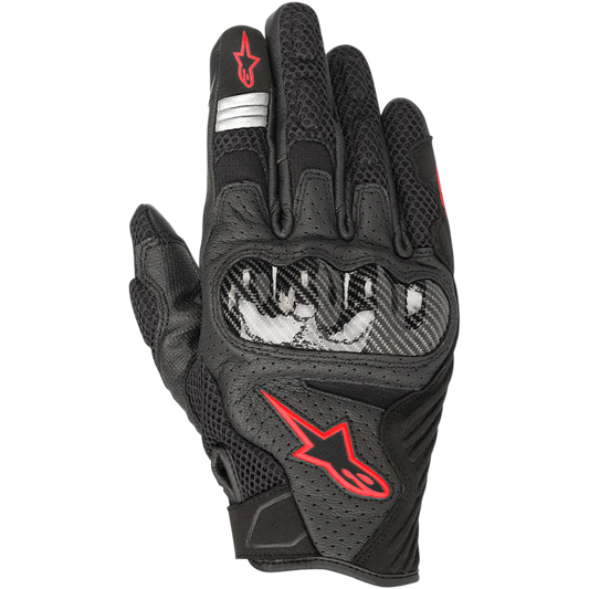 GUANTES ALPINESTARS SMX 1 AIR V2 NEGRO ROJO