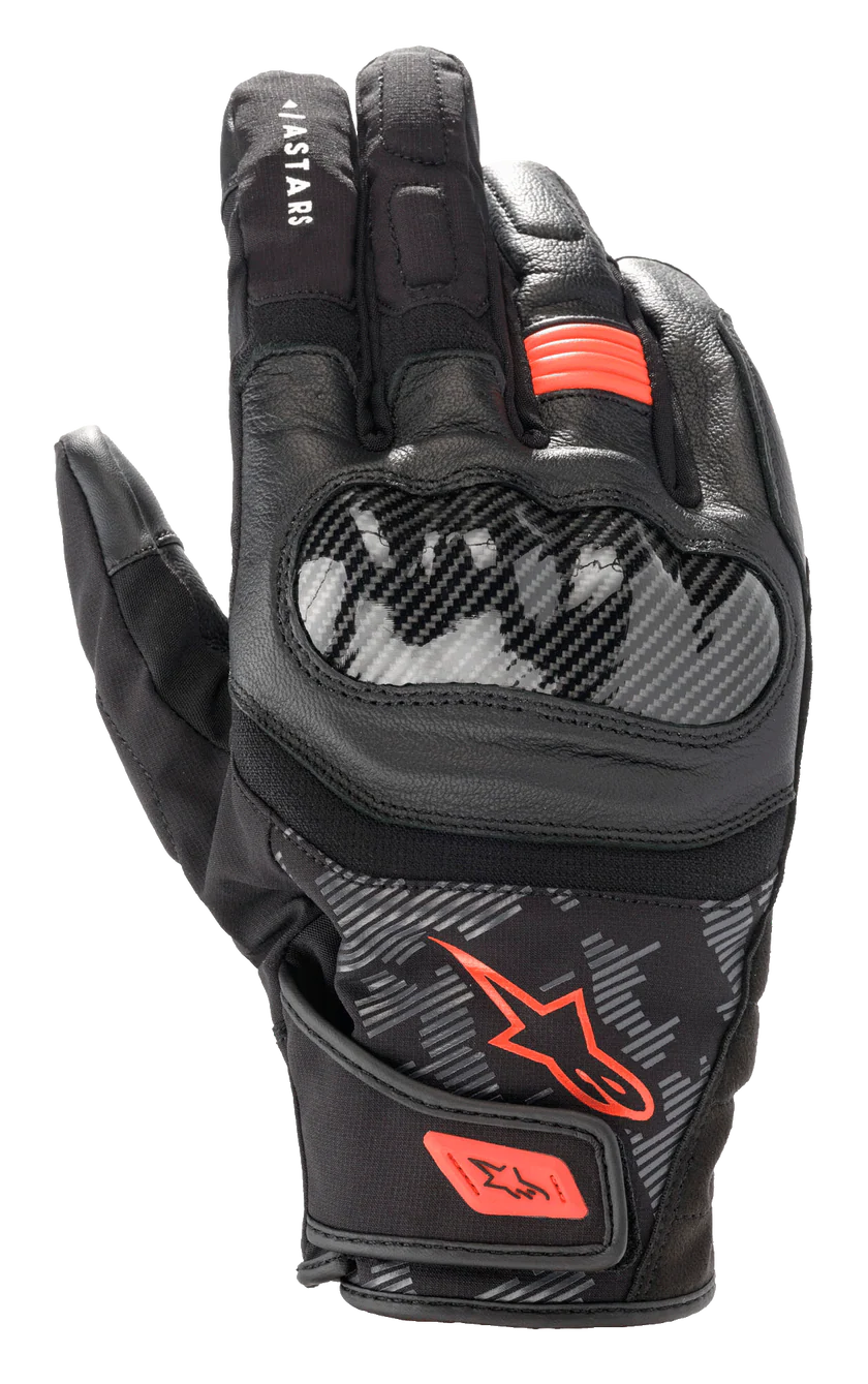 GUANTES ALPINESTARS SMX Z DRYSTAR NEGRO ROJO