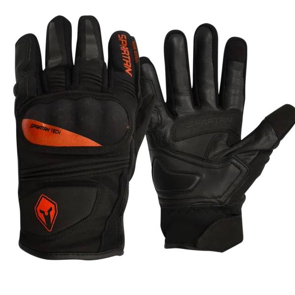 GUANTES PARA MOTO SPARTAN FIORE NEGRO ROJO