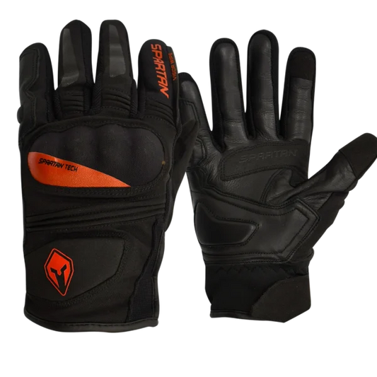 GUANTES PARA MOTO SPARTAN FIORE NEGRO ROJO