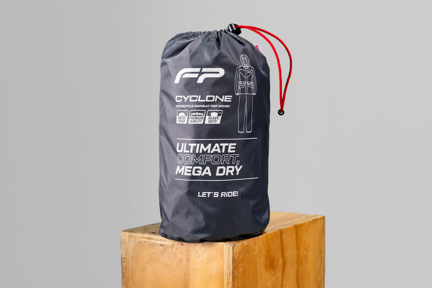 IMPERMEABLE FP FIREPARTS CYCLONE MUJER C3 GRIS