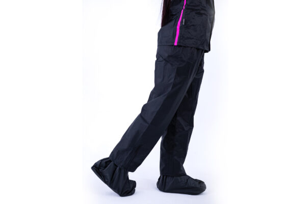 IMPERMEABLE VETROX PORTABLE PLUS MUJER NEGRO ROSA
