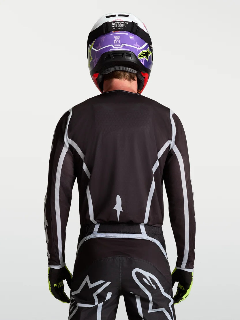 JERSEY ALPINESTARS FLUID APEX V2 NEGRO PLATEADO