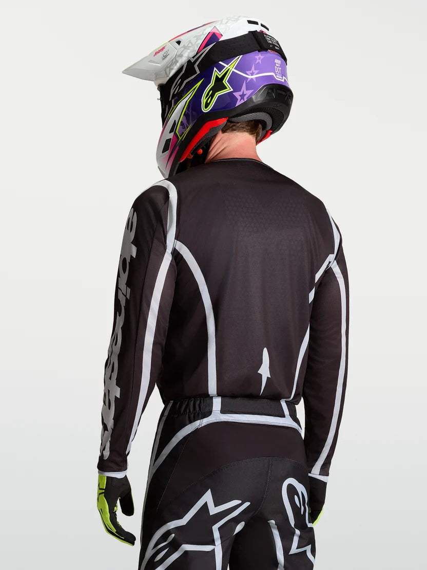 JERSEY ALPINESTARS FLUID APEX V2 NEGRO PLATEADO