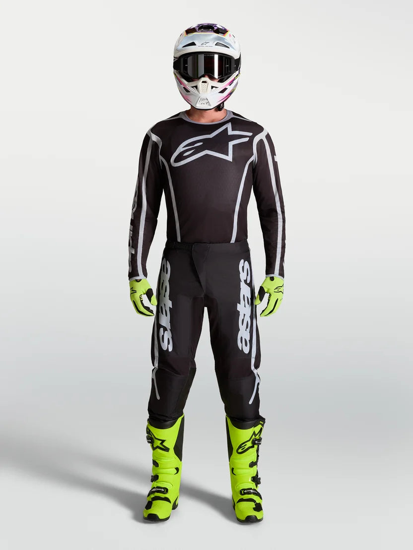 JERSEY ALPINESTARS FLUID APEX V2 NEGRO PLATEADO