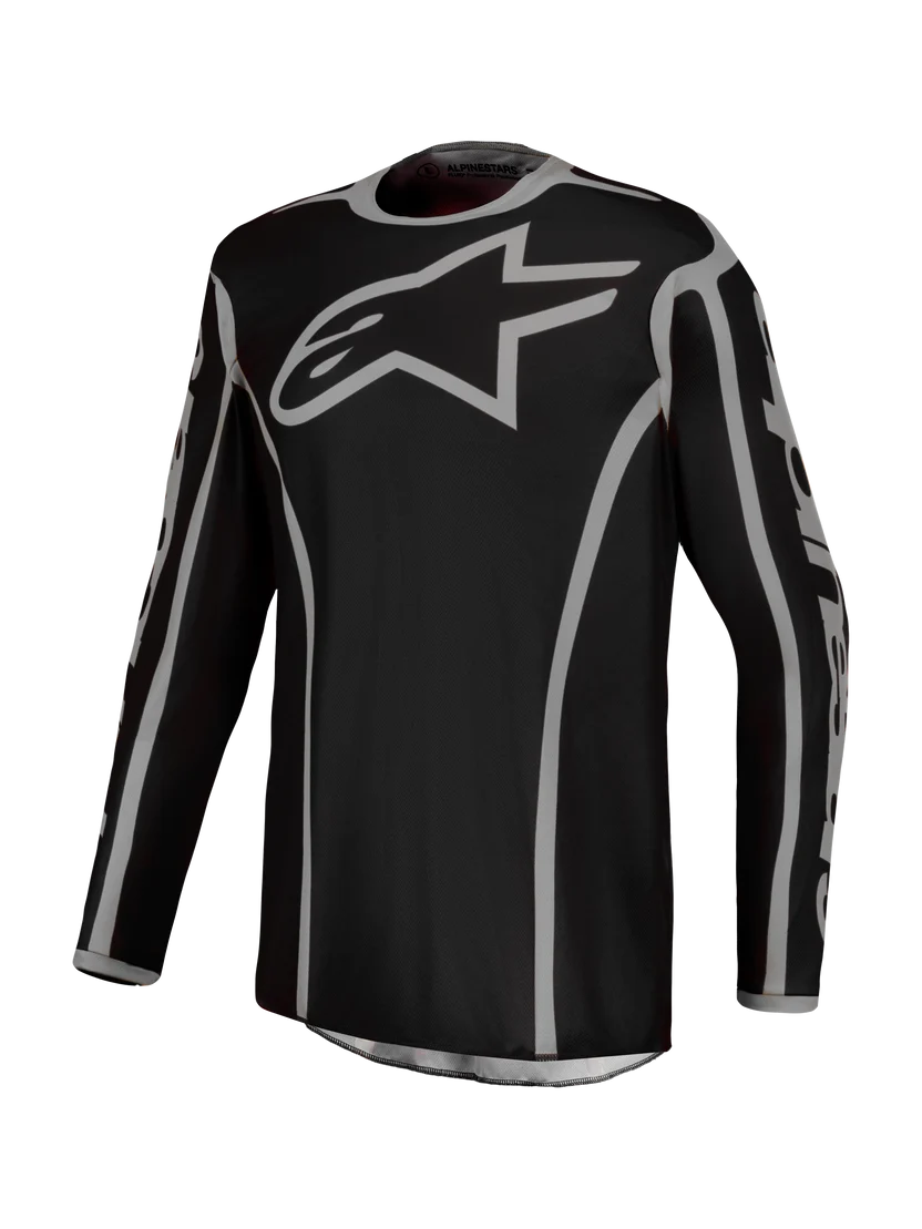 JERSEY ALPINESTARS FLUID APEX V2 NEGRO PLATEADO