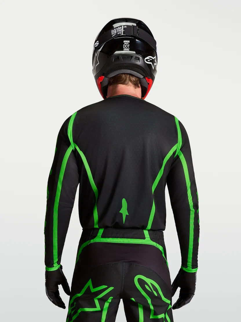 JERSEY ALPINESTARS FLUID APEX V2 NEGRO VERDE