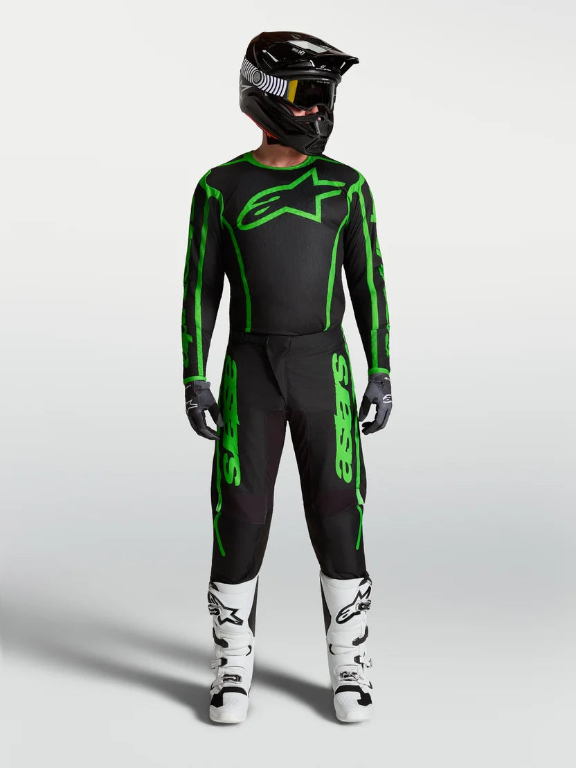 JERSEY ALPINESTARS FLUID APEX V2 NEGRO VERDE