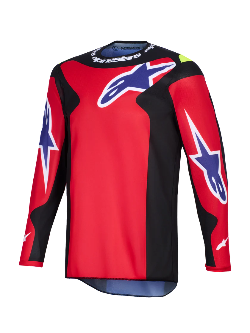 JERSEY ALPINESTARS FLUID GRID ROJO/NEGRO/MORADO