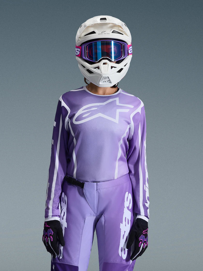JERSEY ALPINESTARS STELLA FLUID APEX MORADO/BLANCO